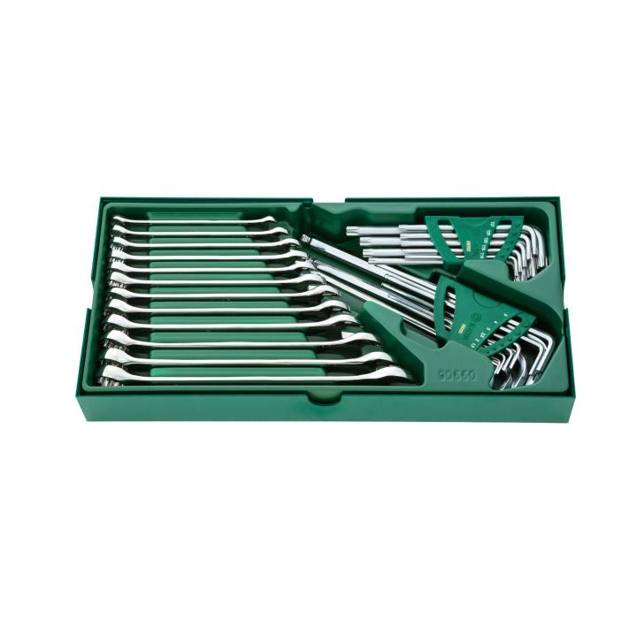 SATA 30PC WRENCH HEX KEY TRAY SET Albawardi Tools And