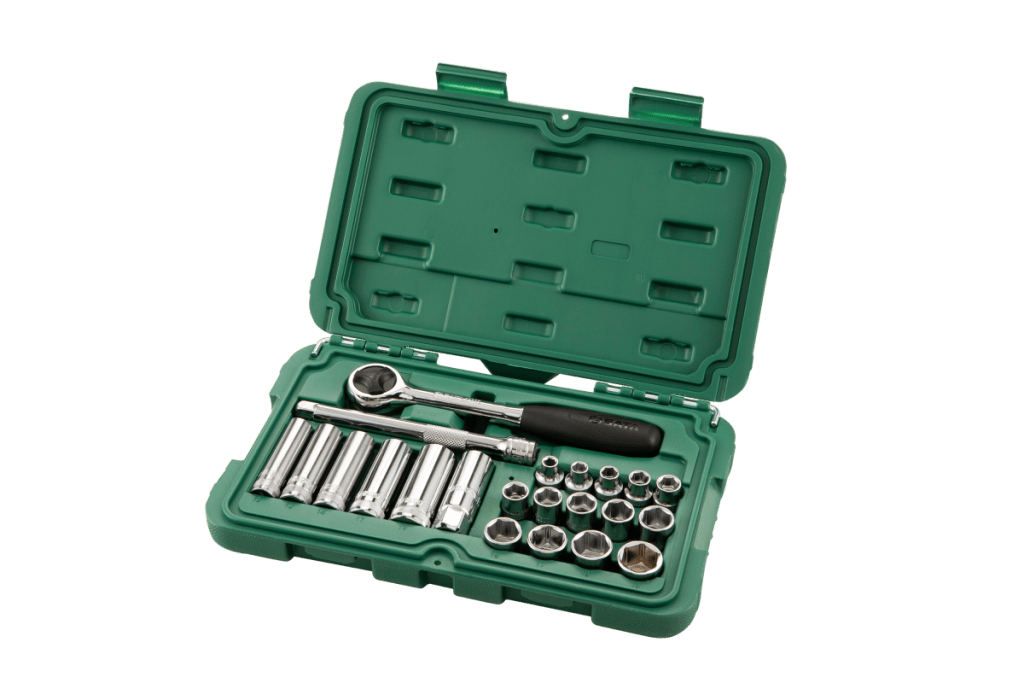 SATA, 22 Pc. 3/8″ Drive 6 Point Metric Socket Set – Albawardi Tools And ...